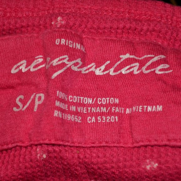 Aeropostale Pink and White Polka Dot Tee - Picture 4 of 4